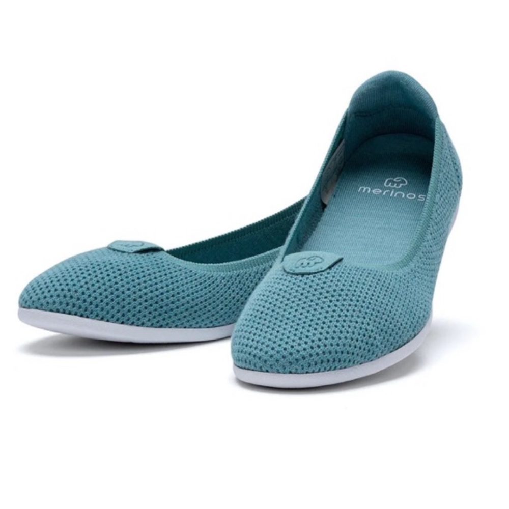 Merino Women’s Flats Mist Green Size 8